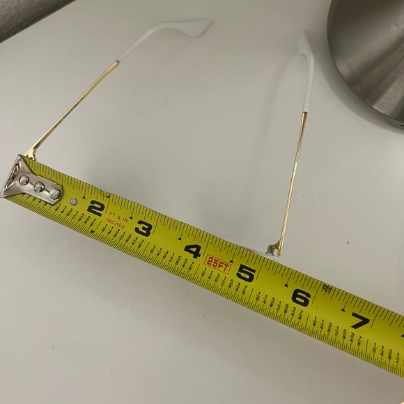 Ray-Ban White Sunglasses with Brown Case - Picture 3 of 4